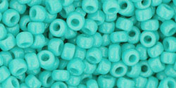 Round 8/0 Tube 2.5" : Opaque Turquoise