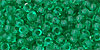 Round 8/0 Tube 2.5" : Transparent Beach Glass Green