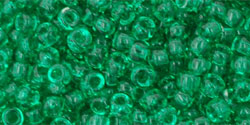 Round 8/0 Tube 2.5" : Transparent Beach Glass Green