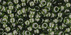 Round 8/0 Tube 2.5" : Transparent Olivine