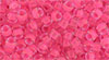 TOHO - Round 8/0 : Inside-Color Matte Crystal/Neon Pink-Lined