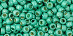 TOHO - Round 8/0 : PermaFinish - Matte Galvanized Green Teal