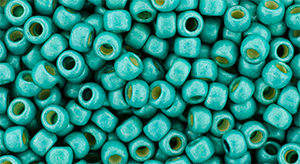 TOHO - Round 8/0 : PermaFinish - Frosted Galvanized Turquoise