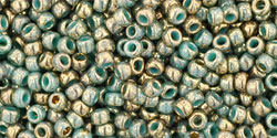 TOHO - Round 11/0 : Gilded Marble Turquoise