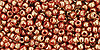 Round 11/0 Tube 2.5" : Gilded Marble Red