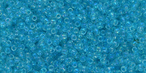 TOHO Round 11/0 : Transparent-Rainbow Aqua Frost