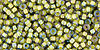 TOHO - Round 11/0 : Inside-Color Luster Black Diamond/Opaque Yellow-Lined