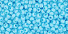 Round 11/0 Tube 2.5" : Opaque Blue Turquoise