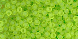 TOHO - Round 11/0 : Transparent-Frosted Lime Green