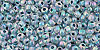 TOHO - Round 11/0 : Inside-Color Rainbow Crystal/Montana Blue-Lined