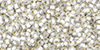 TOHO - Round 11/0 : PermaFinish - Silver-Lined Frosted Crystal