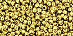 TOHO - Round 11/0 : PermaFinish - Galvanized Yellow Gold