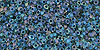TOHO - Round 15/0 : Inside-Color Luster Crystal/Capri Blue-Lined