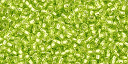 TOHO - Round 15/0 : Silver-Lined Lime Green