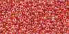 TOHO - Round 15/0 : Inside-Color Lt Topaz/Pomegranate-Lined
