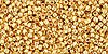 Round 15/0 Tube 2.5" : Metallic 24K Gold Plated