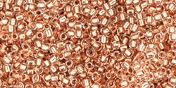 Round 15/0 Tube 2.5" : Copper-Lined Crystal