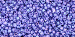 TOHO - Round 15/0 : Inside-Color Lt Sapphire/Opaque Purple-Lined