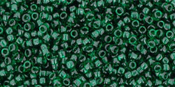TOHO - Round 15/0 : Transparent Green Emerald