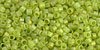 TOHO - Treasure #1 (11/0) : Transparent-Rainbow-Frosted Lime Green