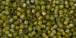 TOHO - Treasure #1 (11/0) : Inside-Color Luster Black Diamond/Opaque Yellow-Lined