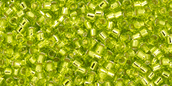 TOHO - Treasure #1 (11/0) : Transparent Silver-Lined Lime Green