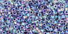 TOHO - Treasure #1 (11/0) : Inside-Color Rainbow Aqua/Purple-Lined