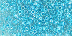 TOHO - Treasure #1 (11/0) : Inside-Color Rainbow Crystal/Blue Turquoise-Lined