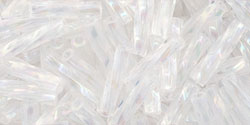 TOHO - Twisted Bugle #3 (9mm) : Transparent-Rainbow Crystal