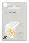 Tulip - Stitch Markers (7 pcs) : Heart - Yellow Small