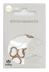 Tulip - Stitch Markers (7 pcs) : Heart - Brown Large