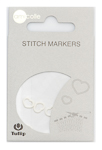 Tulip - Stitch Markers (7 pcs) : Heart - White Small