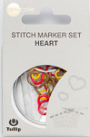 Tulip - Stitch Marker Set (15 pcs) : Heart