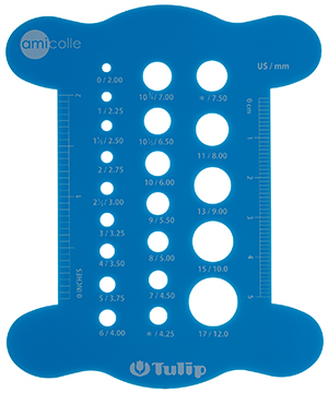 Tulip - Knitting Needle Gauge (Blue)