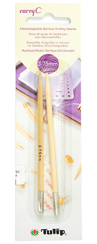 Tulip - carryC Interchangeable Bamboo Knitting Needles (2 pcs) : 3.75mm