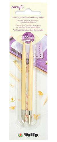 Tulip - carryC Interchangeable Bamboo Knitting Needles (2 pcs) : 5.00mm