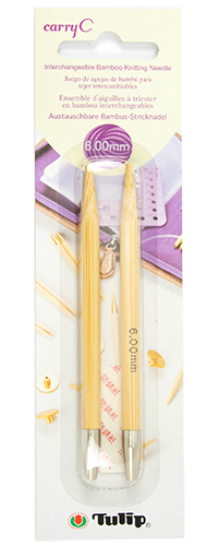 Tulip - carryC Interchangeable Bamboo Knitting Needles (2 pcs) : 6.00mm