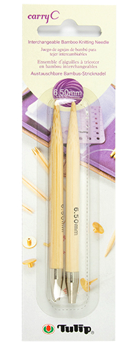 Tulip - carryC Interchangeable Bamboo Knitting Needles (2 pcs) : 6.50mm