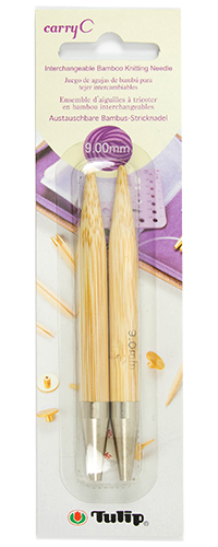 Tulip - carryC Interchangeable Bamboo Knitting Needles (2 pcs) : 9.00mm