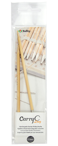 Tulip - CarryC Long Interchangeable Bamboo Knitting Needles (2 pcs) : 3.75mm