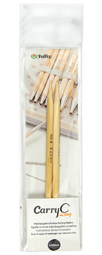Tulip - CarryC Long Interchangeable Bamboo Knitting Needles (2 pcs) : 5.00mm