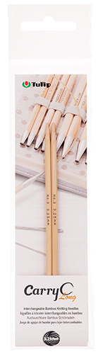 Tulip - CarryC Long Interchangeable Bamboo Knitting Needles (2 pcs) : 3.25mm