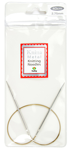 Tulip - 16" (40cm) Knina Metal Knitting Needles : 2.75mm