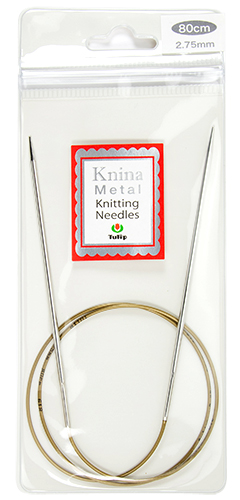 Tulip - 24" (60cm) Knina Metal Knitting Needles : 2.75mm
