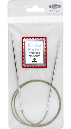 Tulip - 32" (80cm) Knina Metal Knitting Needles : 2.75mm