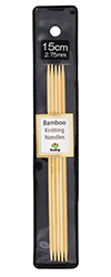 Tulip - 6" (15cm) Bamboo Knitting Needles (5 pcs) : 2.75mm