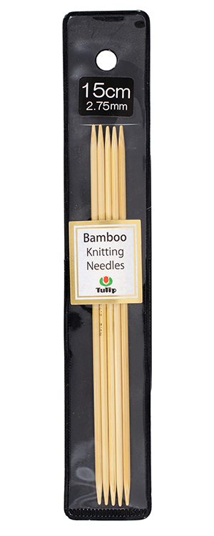 Tulip - 6" (15cm) Bamboo Knitting Needles (5 pcs) : 2.75mm