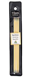 Tulip - 6" (15cm) Bamboo Knitting Needles (5 pcs) : 3.00mm