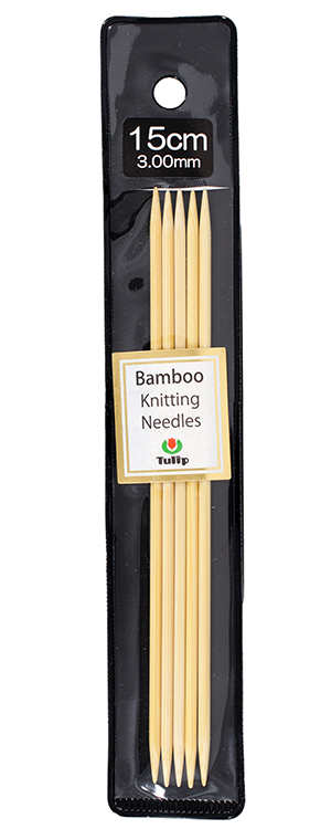 Tulip - 6" (15cm) Bamboo Knitting Needles (5 pcs) : 3.00mm