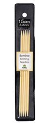 Tulip - 6" (15cm) Bamboo Knitting Needles (5 pcs) : 3.25mm